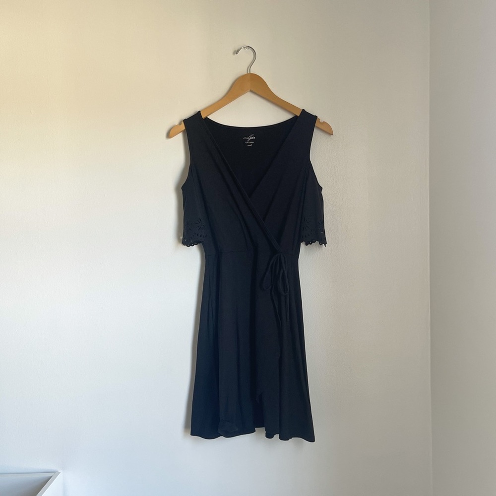 Alya Black Wrap Dress - Size Small